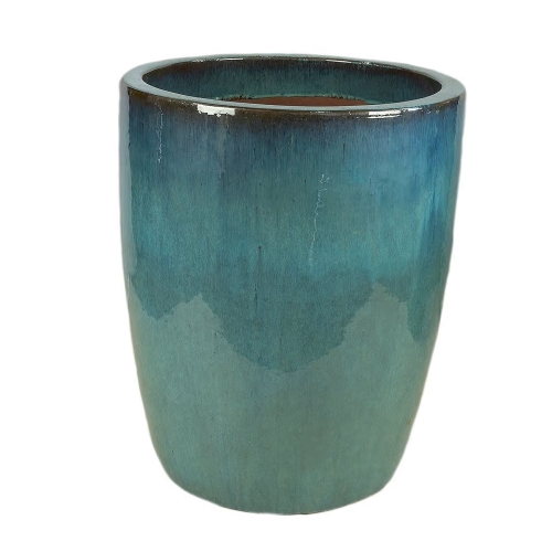 Vaso Vietnamita Cermica Importado Mnaco Grande Aqua D56cm x A70cm