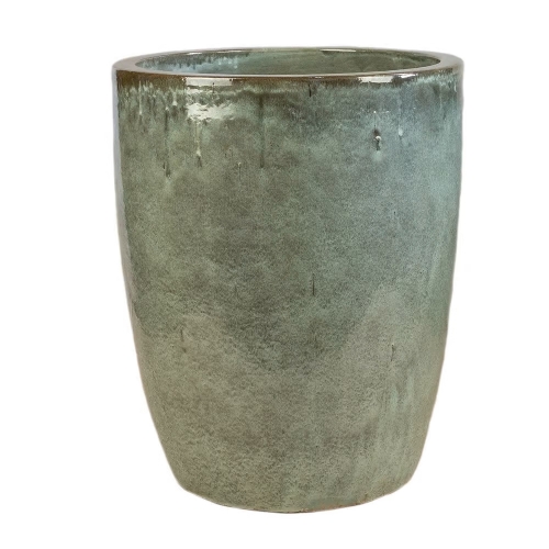 Vaso Vietnamita Cermica Importado Mnaco Grande Moss Green D56cm x A70cm
