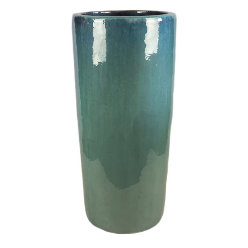 Vaso Vietnamita Cermica Importado Oceania Grande Aqua D44cm x A95cm