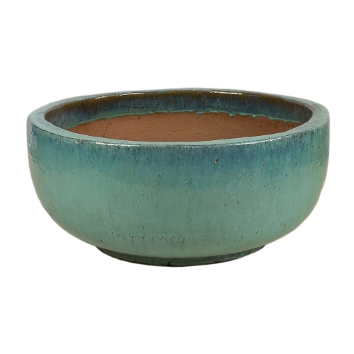 Bacia Vietnamita Cermica Importada Itlia Mdia Aqua D38cm x A18cm