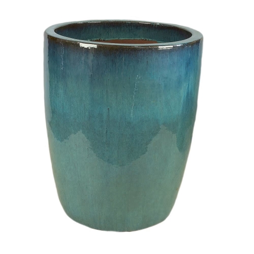 Vaso Vietnamita Cermica Importado Mnaco Grande Aqua D56cm x A70cm