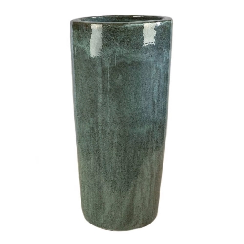 Vaso Vietnamita Cermica Importado Oceania Grande Moss Green D44cm x A95cm