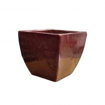 Vaso Cermica Estilo Vietnamita  Pequeno Cor  Vinho