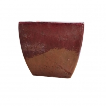 Vaso Cermica Estilo Vietnamita Alto Mdio Cor de Vinho