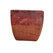 Vaso Cermica Estilo Vietnamita Alto Grande Cor de Vinho